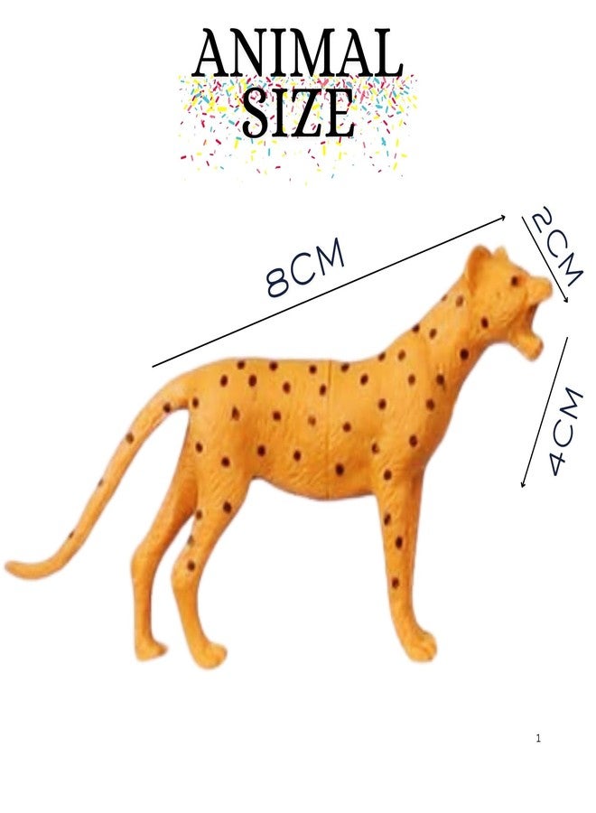 Mallexo مجموعة حيوانات الغابة من ماليكسو، مصنوعة من مادة PVC عالية الجودة، مناسبة للأطفال للعب الآمن، تتكون من 8 قطع من مجسمات حيوانات الغابة والمزرعة، متوسطة الحجم، هدية مثالية لأعياد الميلاد أو كهدية تذكارية، تشمل حيوانات السفاري مثل النمر والأسد والحمار الوحشي وغيرها (حيوانات الغابة). - Image 4